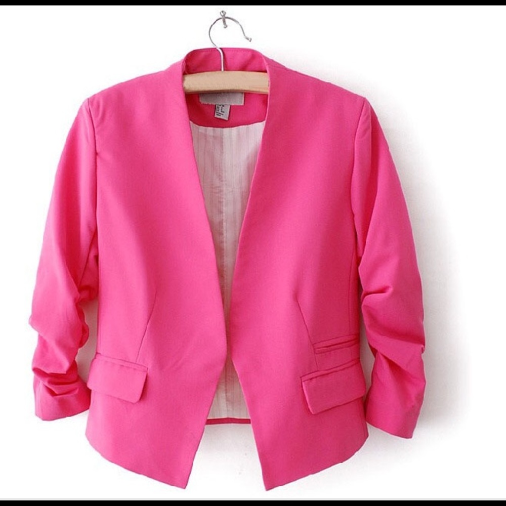 NWT lightweight hot pink blazer/jacket